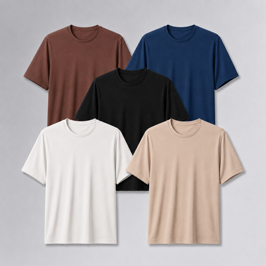 Kit 5 Camisetas Tech Coloridas